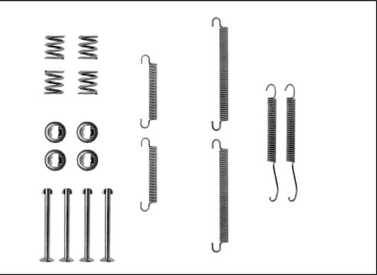 HELLA PAGID Комплектующие, тормозная колодка 8DZ 355 205-891